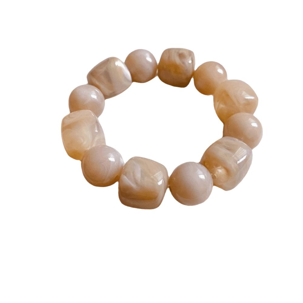 Round Beaded Bracelet Square Acrylic Hand Jewelry Cute Women Bracelet Gifts