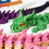 31.5cm 3D Printed Dragon Movable Joint Desktop Ornament Articulated Dragon Crafts Gift Home Office Decor Fidget Toy Adults Kids
