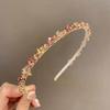 Элегантный ободок для волос в стиле ретро с золотыми бусинами и стразами: Легкий роскошный аксессуар для волос
