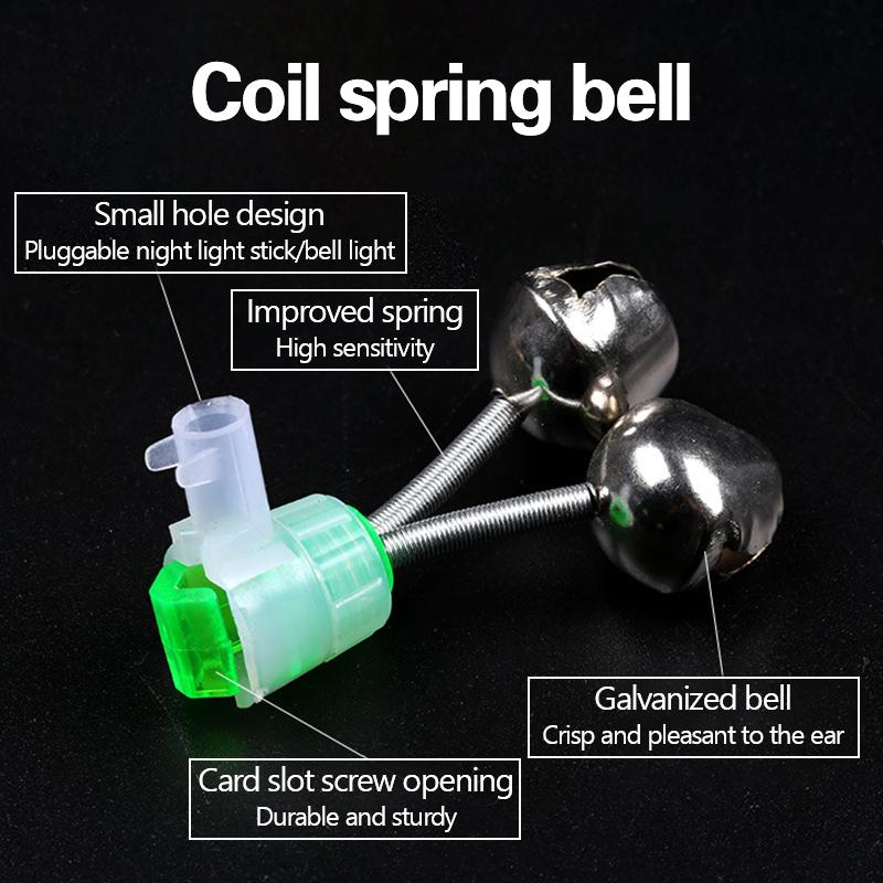 Колокол для рыбалки Anti-Fall Anti-Fall Sea Pole Throwing Rod Night Light Induction Night Fishing Rod Accessories Sea Pole Alarm