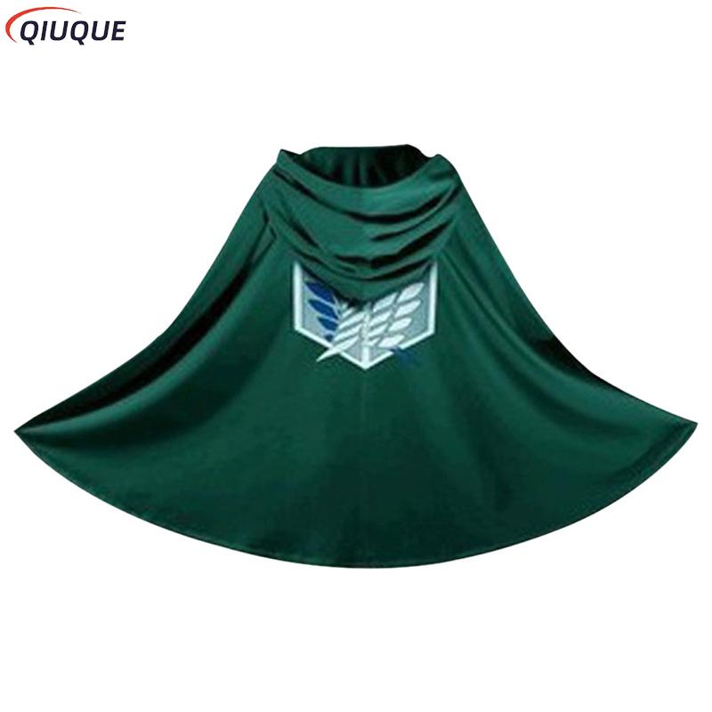 Eren Mikasa Cosplay Costume Anime Cloak Shingeki no Kyojin Scout Legion Printing Cape Jiyuu no Tsubasa