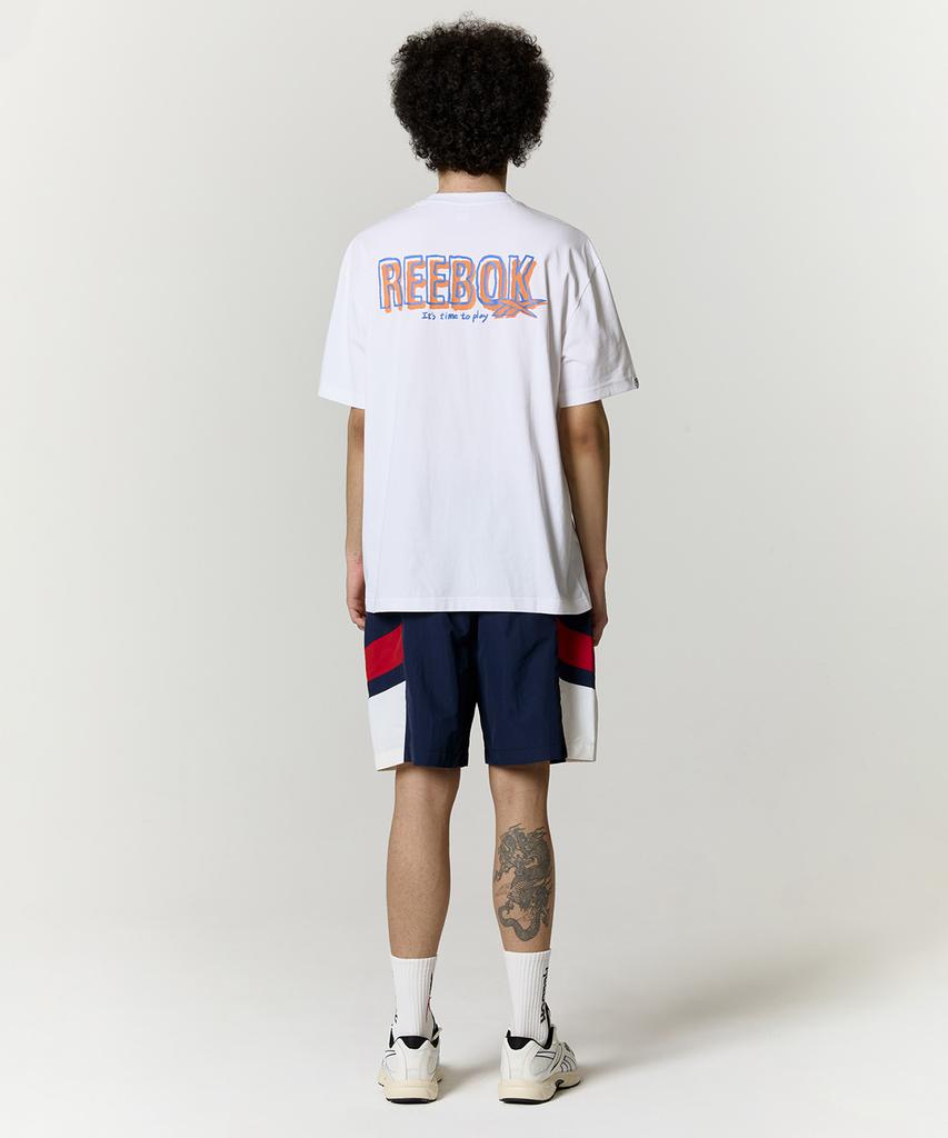 Reebok Графическая футболка из ледяного хлопка - Белая