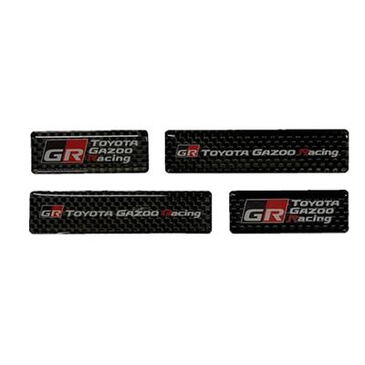 Наклейка для горшка Gazoo Racing Carbon Fiber с логотипом TGR TGR H20 Ш165 Официальная коллекция TGR (Коллекция Тойота) Логотип, Материал КФРП,
