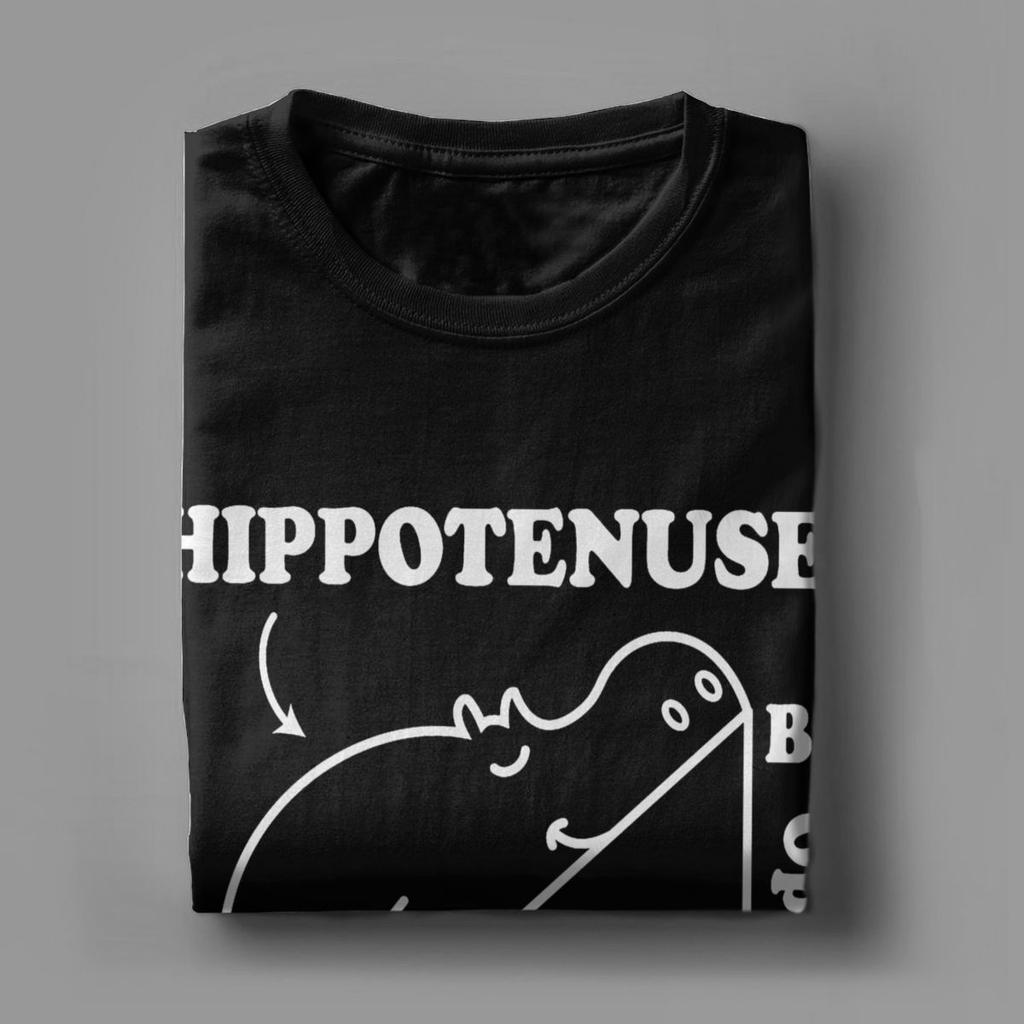 Новинка Гипотенуза Гипотенуза Математическая игра слов Футболка для мужчин Футболка из чистого хлопка Футболка с коротким рукавом Идея для подарка Одежда
