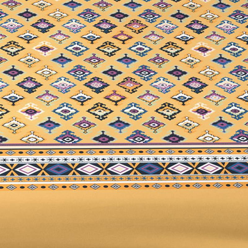 1 Bohemian Patterned Frosted Bedsheet, Bedroom Printed Bedspread, Bedding (Excluding Pillowcases)