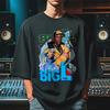 Футболка BIG L Хип-хоп Уличная одежда Мужская Женская Хлопковая футболка Винтажная с коротким рукавом Уличная одежда Летний топ Мужская футболка