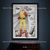 Плакат One Punch Man, печать на холсте, японская экшн-аниме, мультяшные настенные художественные фотографии для детской комнаты, украшение для дома