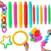 8 16 24 32 Pcs Pop Tubes Sensory Toys UrChoice Fine Motor Skills & Learning for Toddlers Fidget Toys and Party Favors for Kids