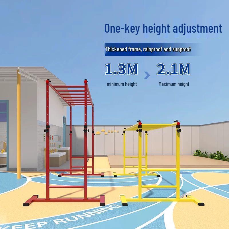 Детская регулируемая мобильная альпинистская лестница и турник