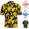 Mens Floral Hawaiian Shirts Short Sleeve Button Down Beach Shirts