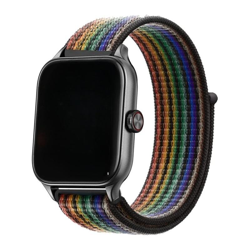 Nylon Loop Band For Amazfit GTS 4/3/2e Mini/GTR 4/3/2e/Balance/Stratos 20/22mm Watch Bracelet for Correa Amazfit Bip 5-6 Straps