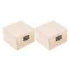 Rectangular Wooden Storage Box Vintage Wooden Box Wooden Gift Packaging Box Flip Type Multi Color Storage Jewelry Necklace Ring