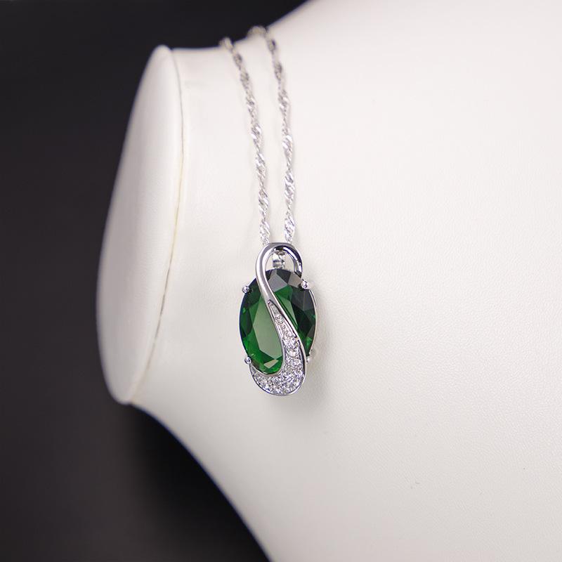 Ювелирные изделия Европа и США Горячие антиаллергенные Цирконий Браслет Ожерелье Серьги Комплект Ювелирных Изделий