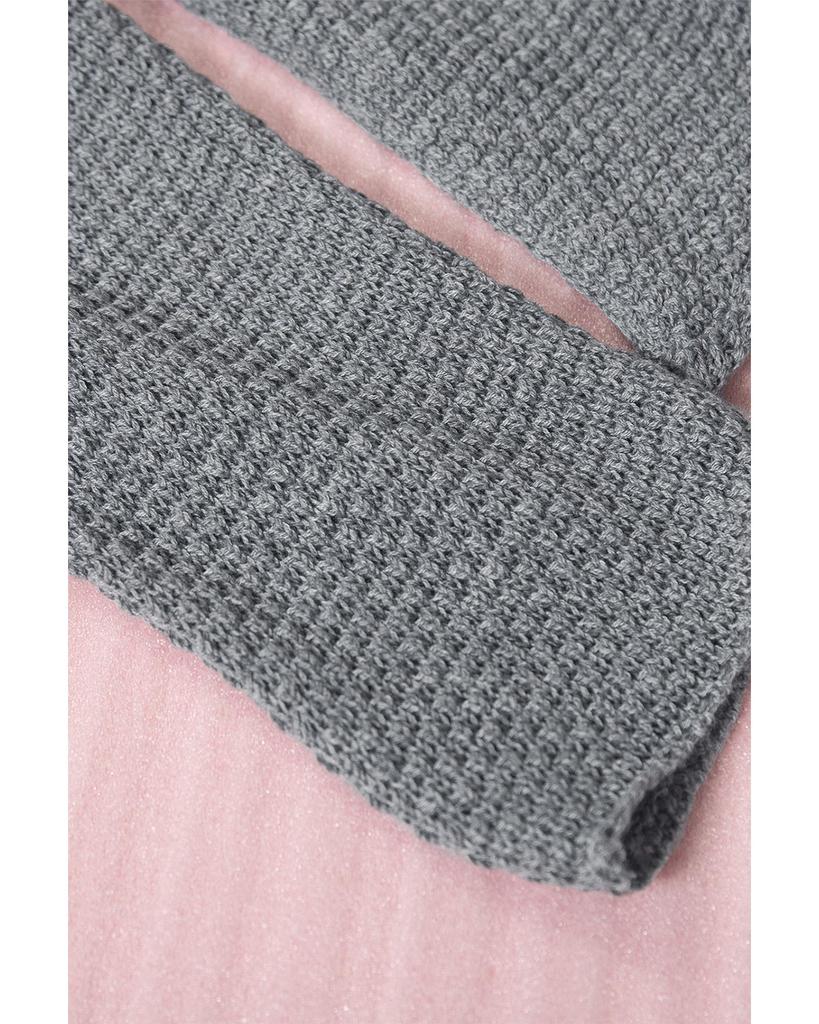 Azura Exchange Henley Drop Shoulder Sweater with Slits