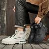 Новые модные осенние и зимние мужские высокие ботинки martin для студентов, трендовые рабочие туфли на мягкой подошве для мальчиков, кроссовки Martin с защитой труда