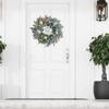 Easter Egg Wreath Easter Door Garland with Colorful Easter Eggs Artificial Easter Wreath f