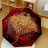 Golden Stingray Artwork Outdoor Automatic Umbrella Folding Umbrella With 8 Ribs Weight Durable Everyday Carry Umbrella Fashionable Accessory Perfect