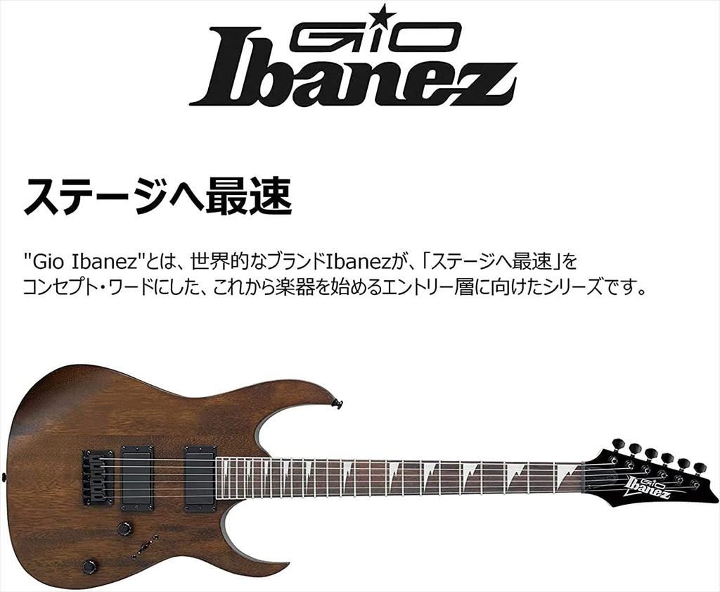 GIO Ibanez Beginner's Electric Guitar (BlackFlat) GRG121DX-BKF