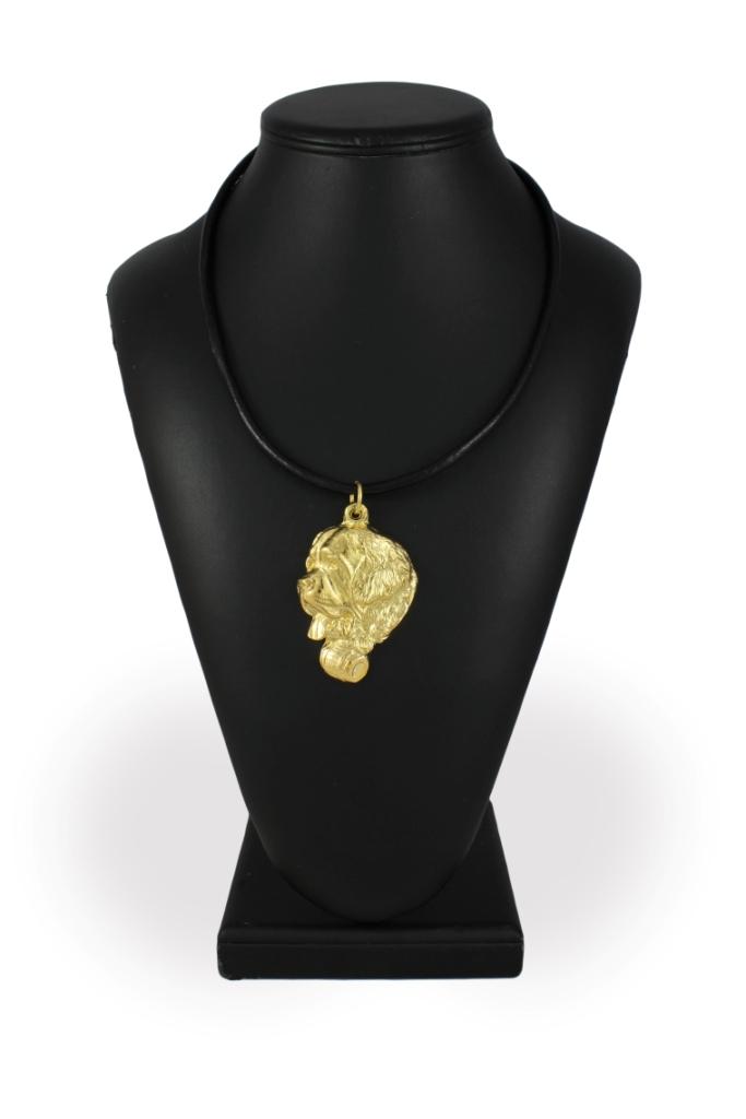 St. Bernard, Saint Bernard, Alpine Mastiff - necklace with a dog in a gift box, gold-plated pendant for a dog lover, striking jewelry by Art-Dog