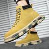 Rubber Men's Boots Lace Up Male Shoes Platform Original Deals Cheap Fashion Y2k Offers Size 44 New Trendy 2025 Comfortable 45