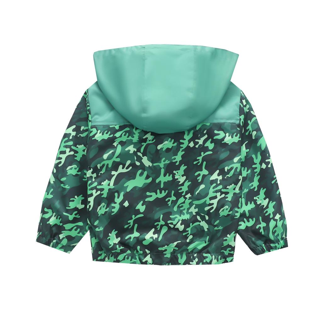 Детская одежда для мальчиков и девочек, детская одежда для маленьких детей, модная, с принтом, повседневная куртка с капюшоном на молнии, куртка