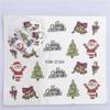 Women Beauty Santa Claus Snowflakes Decals Nail Art Stickers Water Transfer  Decoration Stickers