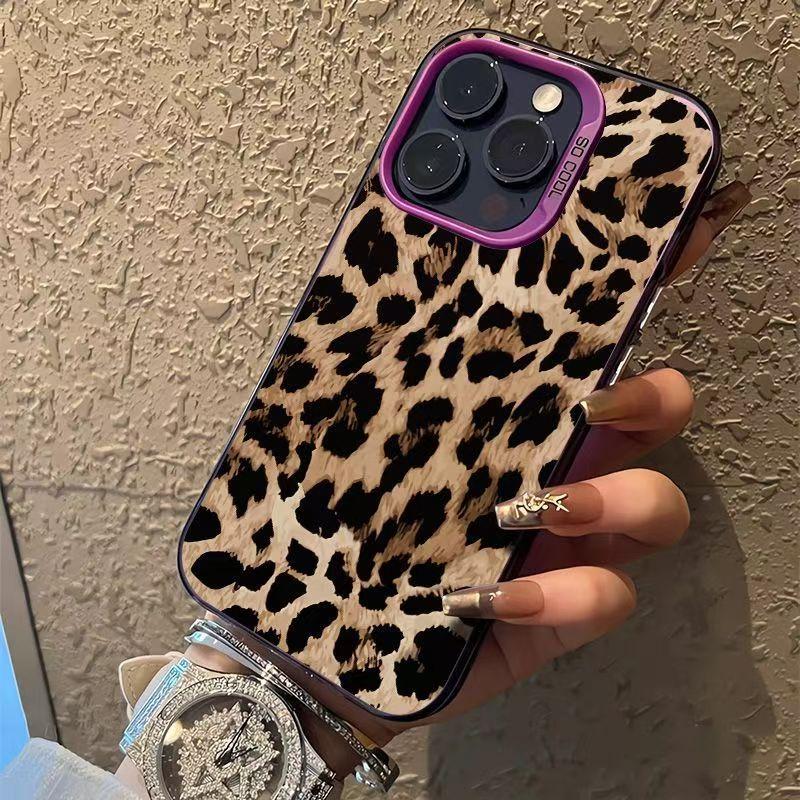 Suitable for Samsung A55 35 A53 34 phone case S24Ultra high-end leopard print S23FE/Note20Ultra