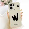 For Honor X6d X6D 5G Case LNA-NX1 Simple Lucky Letters A-Z Silicone Back Cover For Honor Play 60A 60a 5G NLA-AN00 Bumper Shell