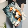 Winter Forest Sleeping Fox Metal Wall Art Decorative Iron Painting Home Decoration Gift
