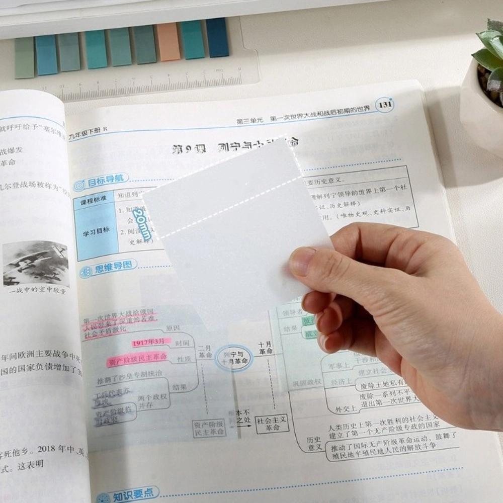 Translucent Sticky Notes Pull Out Design Planner Sticker Message Stickers Office School Stationery