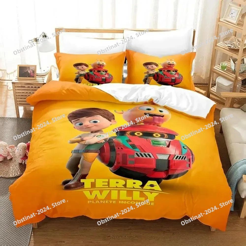 New Terra Willy Bedding Set Single Twin Full Queen King Size Bed Set Adult Kid Bedroom Duvet cover Sets 3D Anime Bed Sheet Set