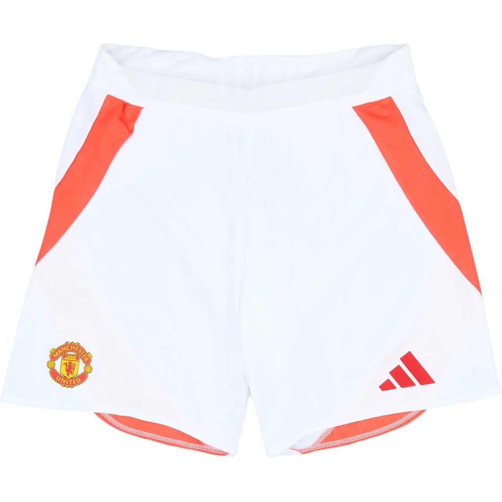 Adidas Manchester United 2024-25 Home Brand Logo Badge Football Shorts Men Shorts IU1399
