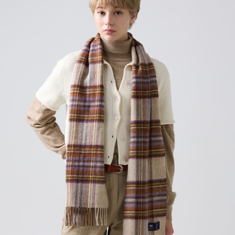 ABRAHAM MOON Шарф из мериносовой шерсти 25 см - Платье заголовок