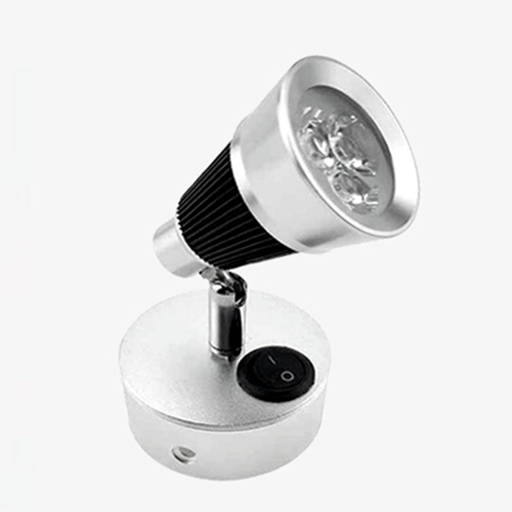 3 Вт Светодиодный настенный прикроватный светильник для чтения для дома на колесах, для спальни, для трейлера, для спального места/книги