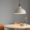 Nordic Minimalist Hanging Lamp Black White Metal Modern Pendant Light Retro Droplight for Bedroom Bedside Dining Room Bar Decor