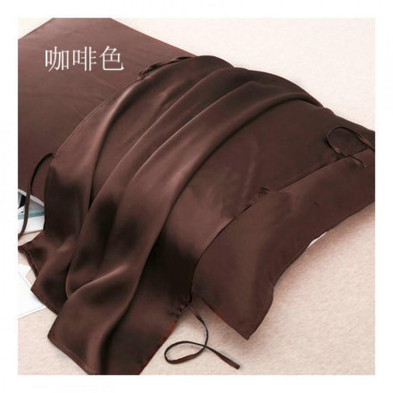 19 Momme 100% Pure Mulberry Silk Pillowcase With Ties Smooth Luxurious Sleep Accessory Bedding