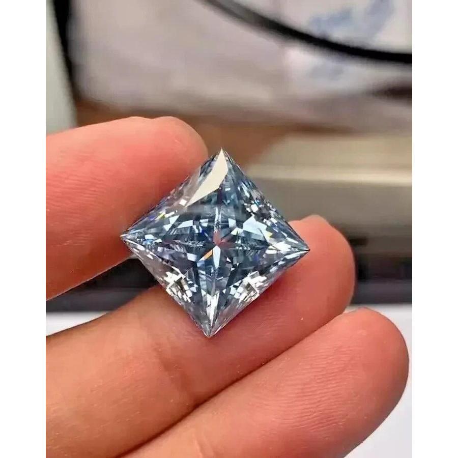 A+ 10 Ct Fancy Purple Color Diamond PRINCESS Cut loose Grade VVS1 Gemstone