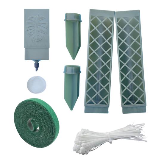 Self-Watering Moss Poles for Climbing Plants Indoor D Shape Plant Support Stake Kit Semi Transparent Monstera Support Stake for Indoor Plants