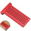 T-square, Marking Ruler, Carpentry Ruler, High Precision, Portable Carpentry Scribing Tool, Aluminum Alloy, Red