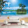 Wallpaper 3d Mural Seaside Coco Sea Neptune Seagull Beach Landscape Mural Wall Papers Home Decor 3d Wallpaper