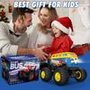 Монстр-трак, Школьный автобус Машинка на радиоуправлении, 1:20 Внедорожный РУ Трюковой Автобус, 2,4 ГГц Внедорожный Вращающийся на 360° Монстр-Трак Игрушки, Музыка, Светодиодные Фонари