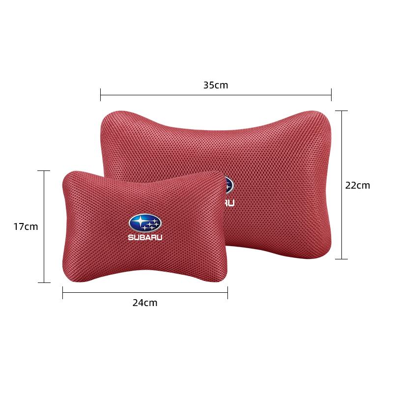 Subaru Car Seat Set Ice Silk Headrest Lumbar Cushion Accessories For Forester BRZ Impreza Outback Smart WRX 2006 STI Crosstrek Z10