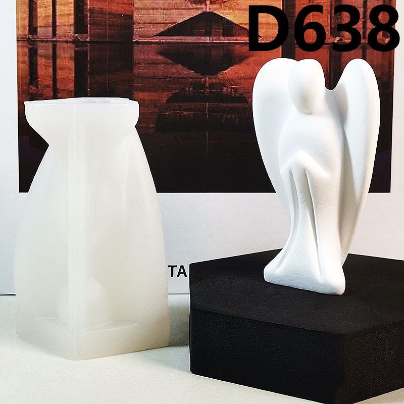 Сделай сам Ангел Свеча Силиконовая Форма 3D Статуя Богини Формы для Ароматерапевтических Свечей Ручной Работы Гипс Эпоксидная Смола Ангел Украшение Подарок