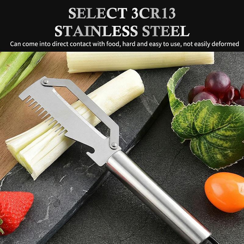 Multi Functional Stainless Steel Handle Peeling Scallion Knife Scraping Knife Household Scallion Peeling ToolDesert Bling