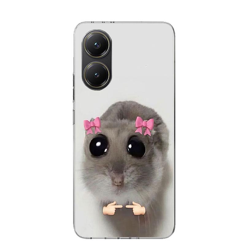 Смешной Грустный Хомяк Мем Чехол Для Телефона Для Xiaomi Poco X7 X6 X5 Pro F7 Ultra Redmi 15C 15 13 13C 12 12C 10 10A 10C 9 9A 9C 9T Чехол P