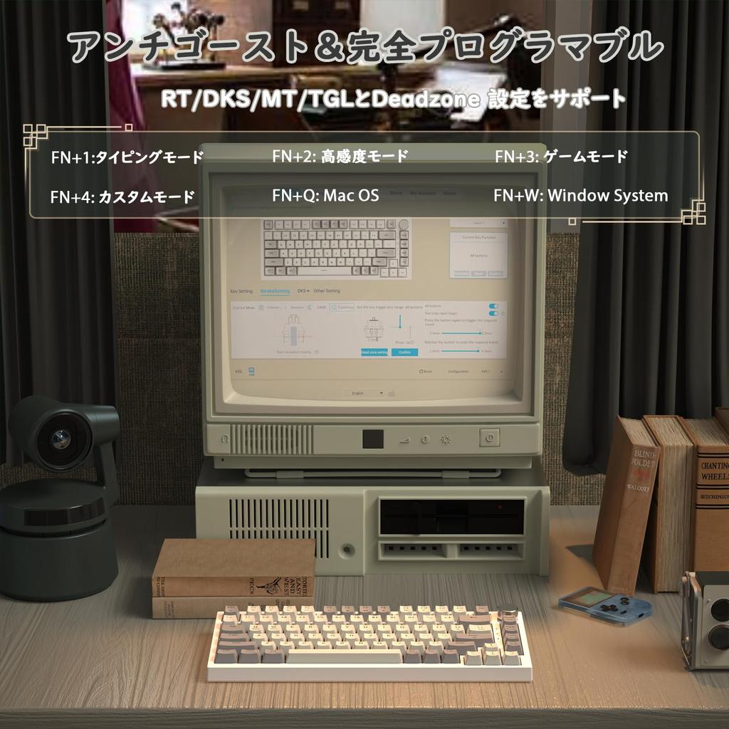 ATTACK SHARK K85 Rapid Trigger Gaming Keyboard Магнитный переключатель Прокладка Крепление Совместимые с горячей заменой PBT-клавиши TKL 82 клавиши с ручками Проводное подключение