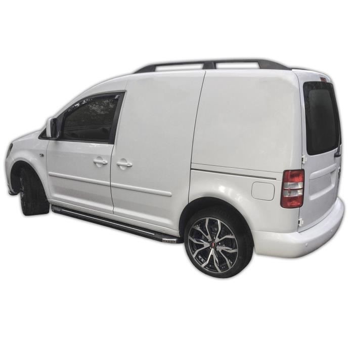Дефлекторы окон - SCOUTT - Volkswagen Caddy 2003-2020 - Тонированные - Армированный акрил - Простая установка