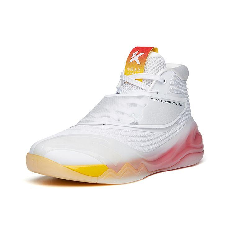 Anta KT6 Star Mark High-Top Basketball Shoes Men Sneakers White Yellow Red 112131101A-2