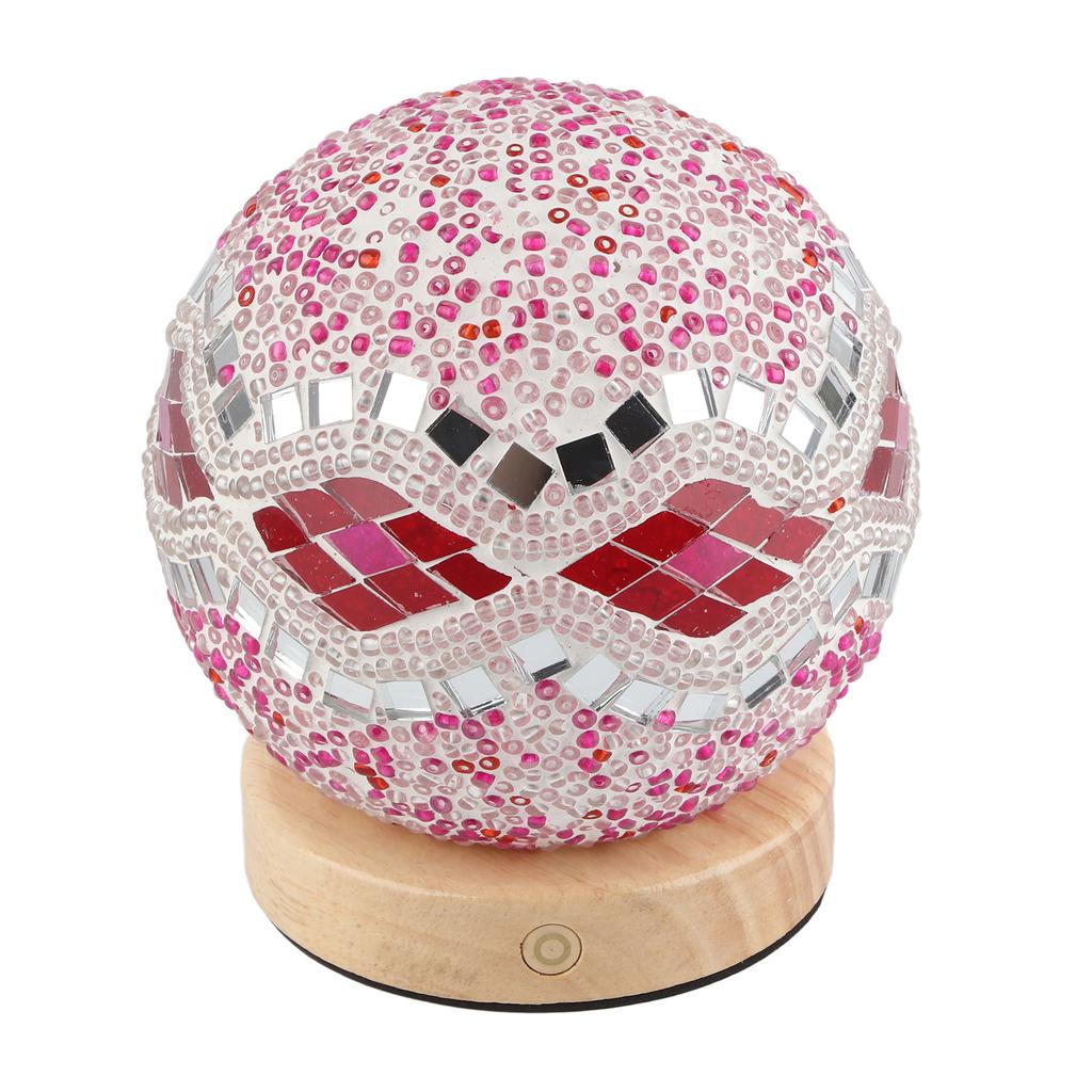 USB Зарядка Сенсорный Три Цвета Бесконечная Регулировка Яркости Барочный Ночник Зарядная Настольная Лампа Декоративная Стеклянная Лампа