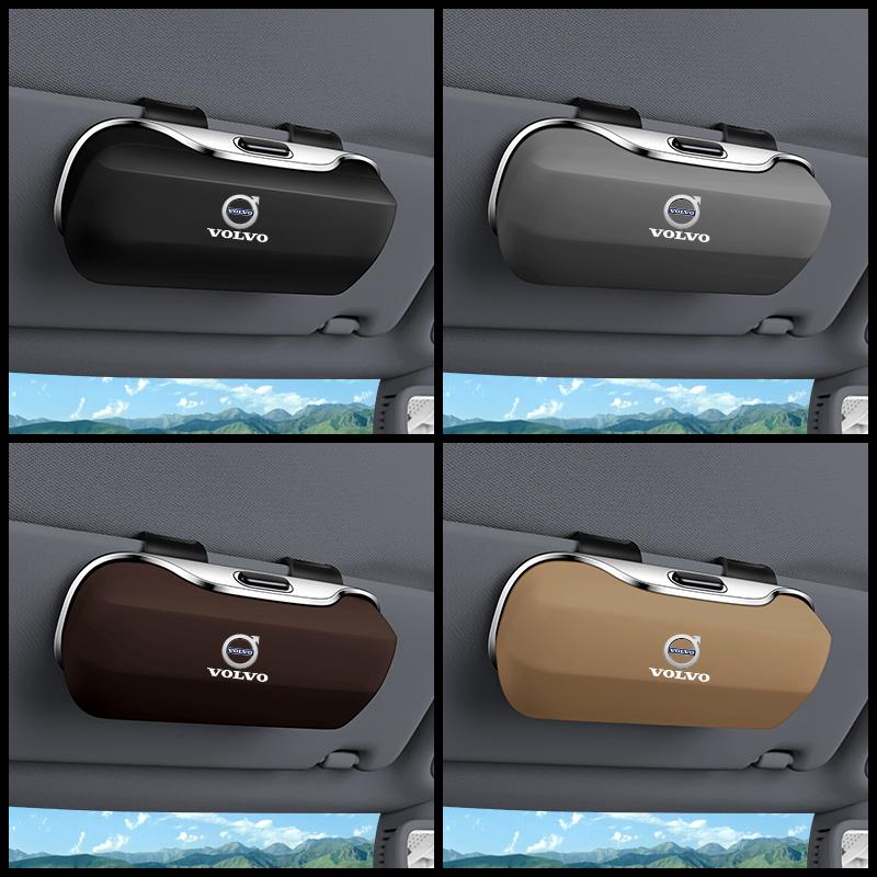 Автомобильный солнцезащитный козырек Футляр для очков Держатель для очков Зажим Коробка Для Volvo XC40 XC60 XC70 XC90 S40 S60 S90 V40 V50 V60 V90 Аксессуары